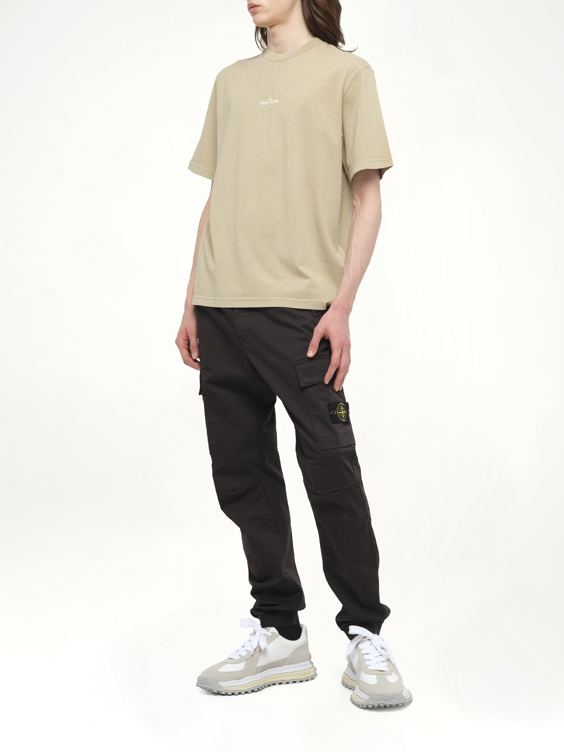 210003 Industrial Print S/S T-Shirt in Desert - 4