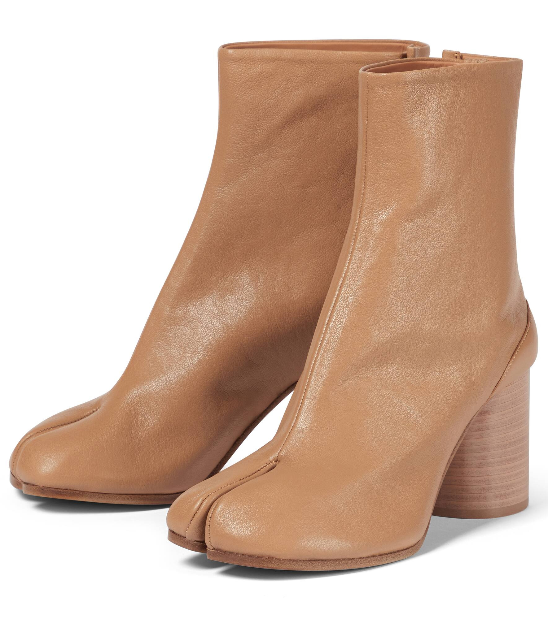 Tabi leather ankle boots - 5