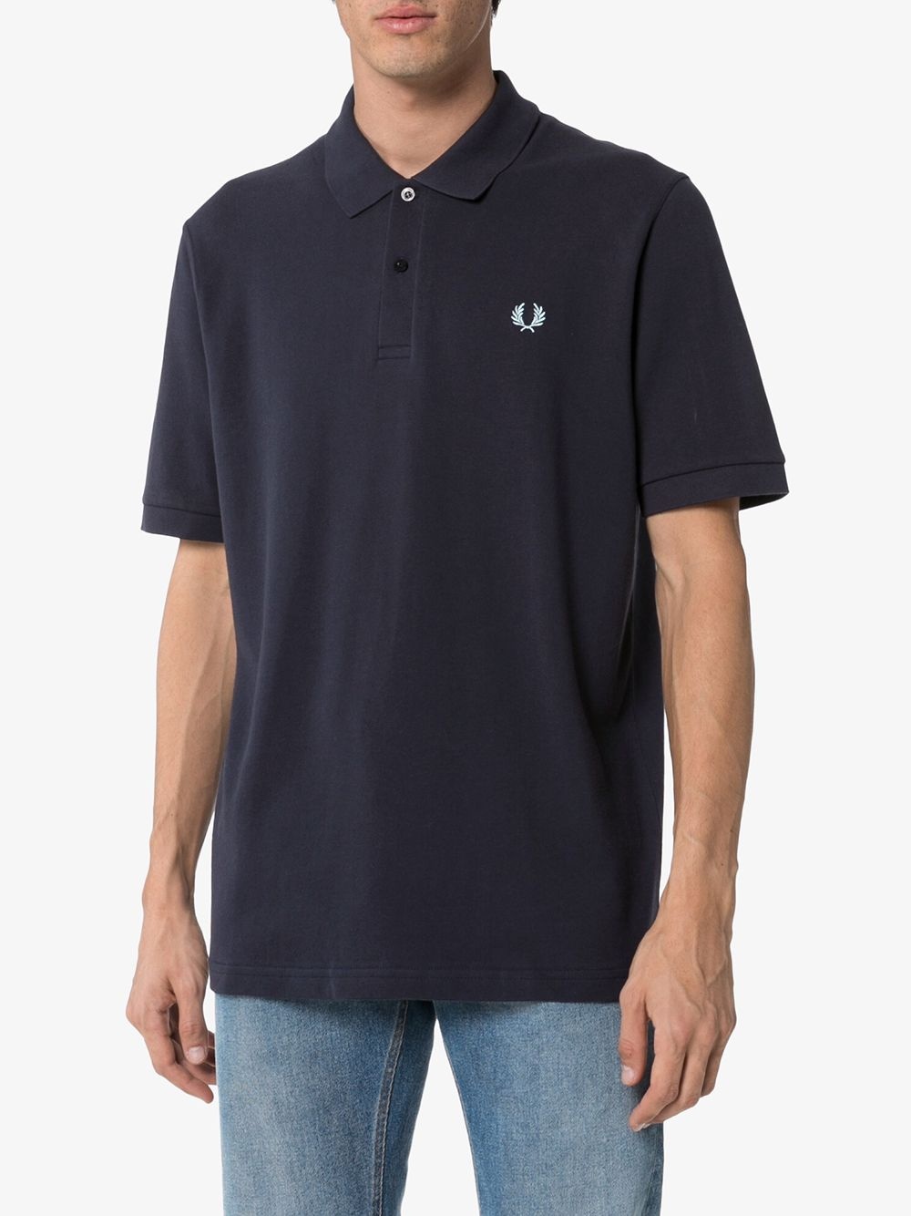 embroidered logo polo shirt - 3