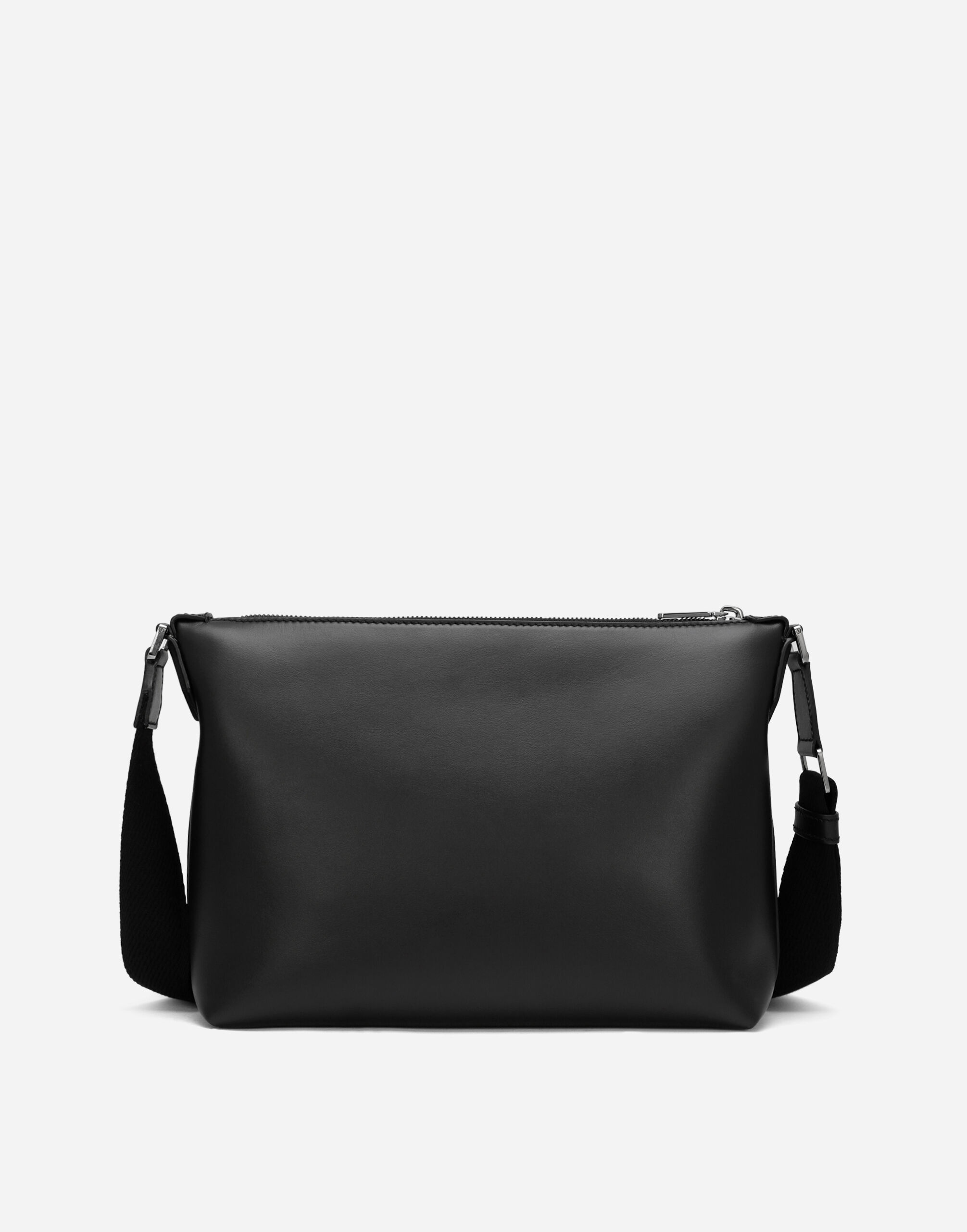 Calfskin crossbody bag with raised logo - 3