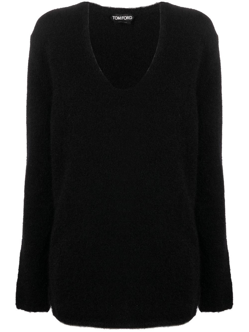V-neck knitted jumper 1