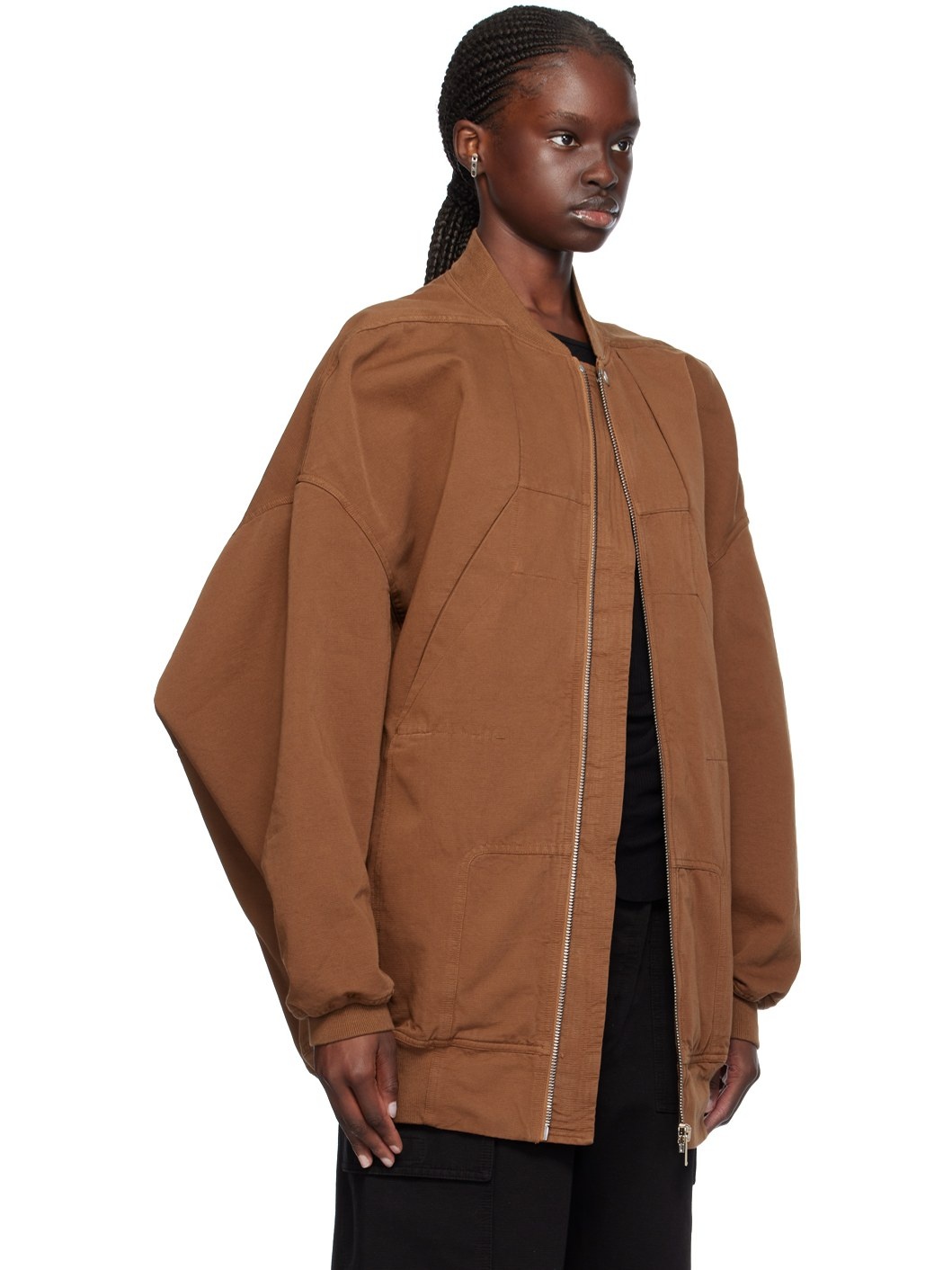 Brown Sphinx Jumbo Bomber Jacket - 2