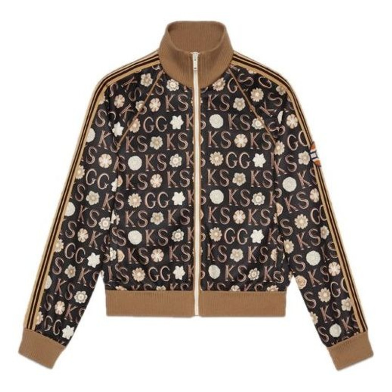 Gucci KS GG Patterned Track Jacket 'Black Ivory' 645217-XJC5Z-1080 - 1
