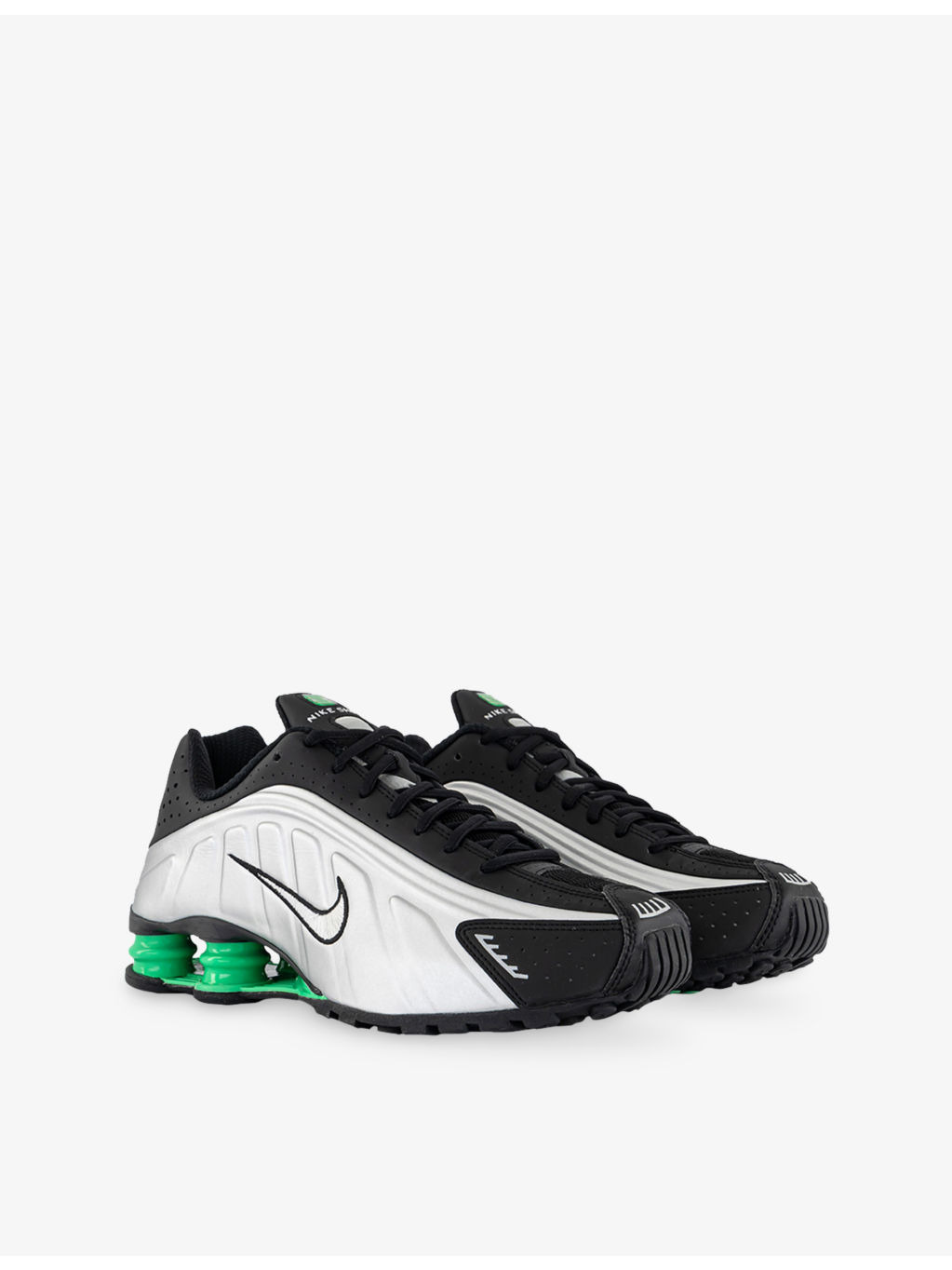 Shox R4 Leather and Mesh Trainers - 3