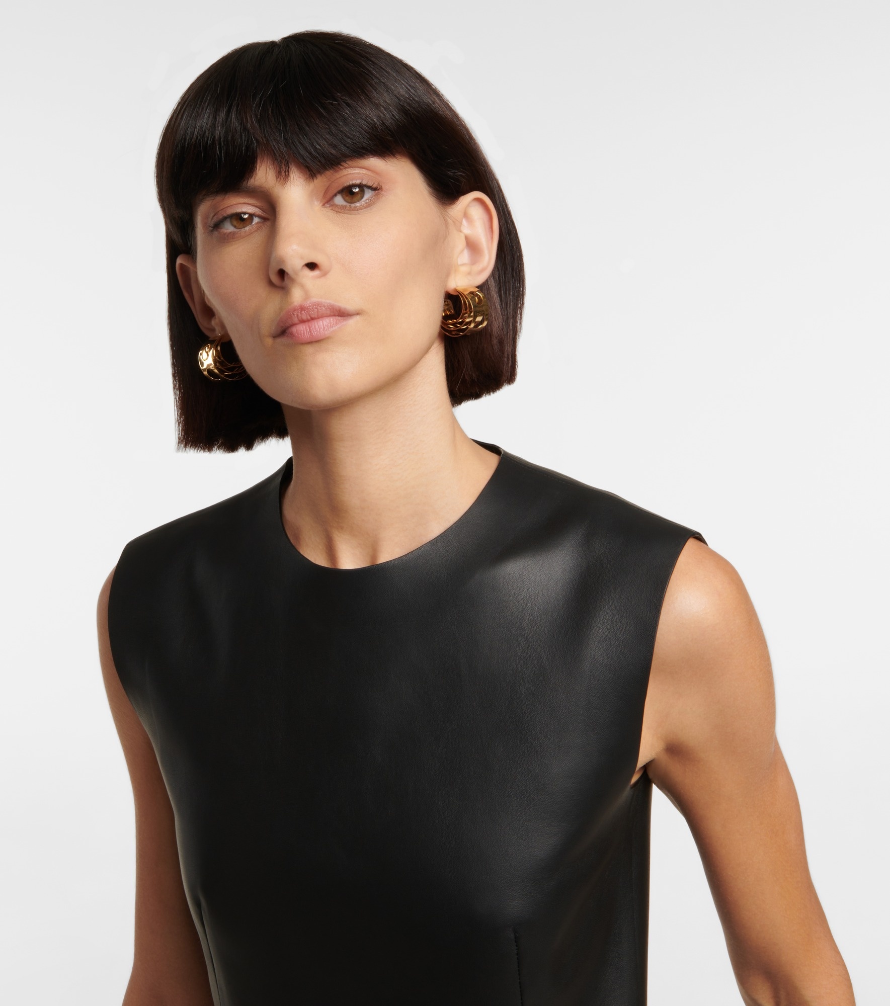 Cutout hoop earrings - 3