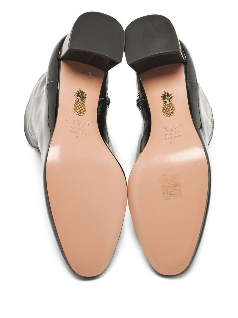 50mm patent-leather block-heel boots 5