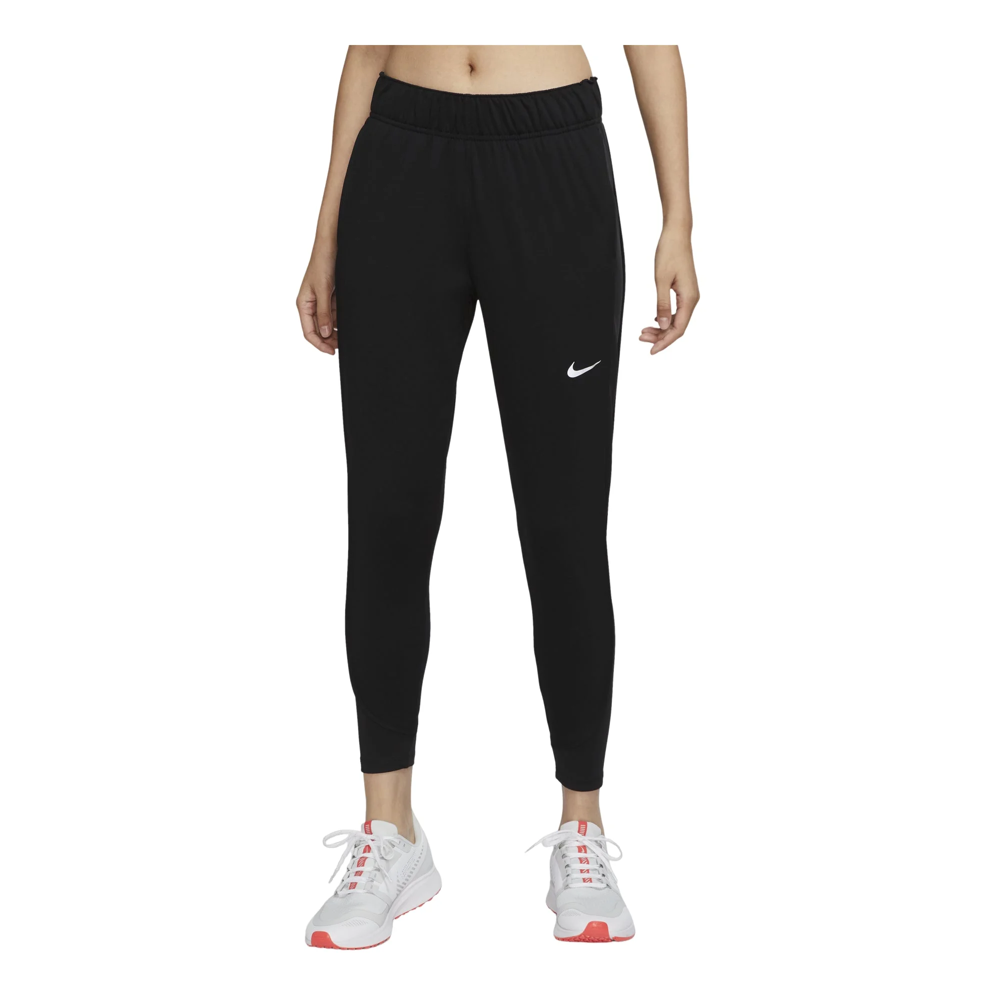 (WMNS) Nike Solid Color Small Logo Sports Pants/Trousers/Joggers Black DD6473-010 - 1