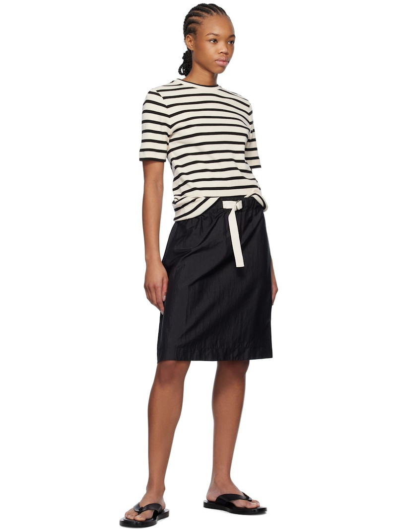 Jil Sander Black Belted Midi Skirt outlook