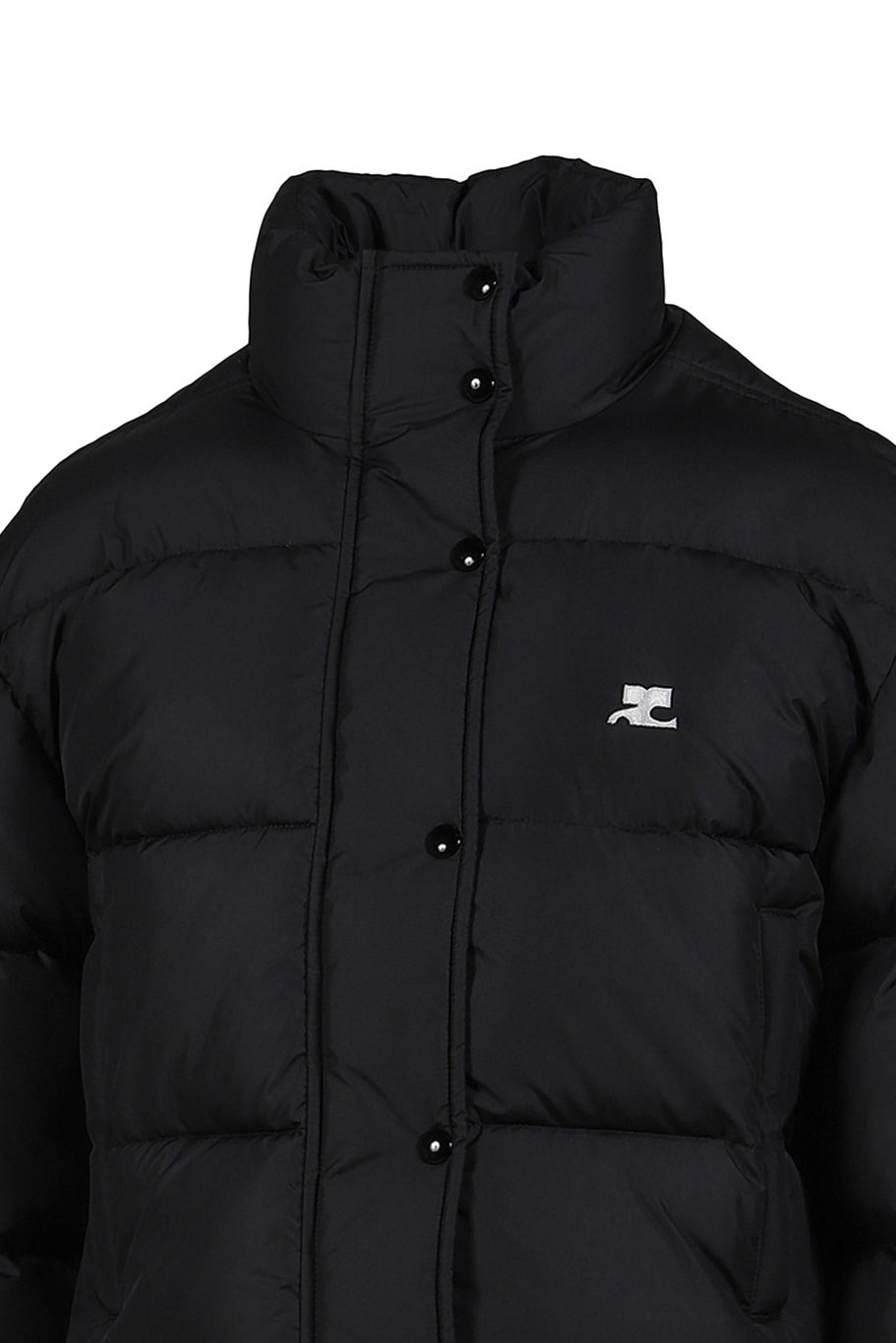AC NYLON PUFFER JACKET / BLACK - 4