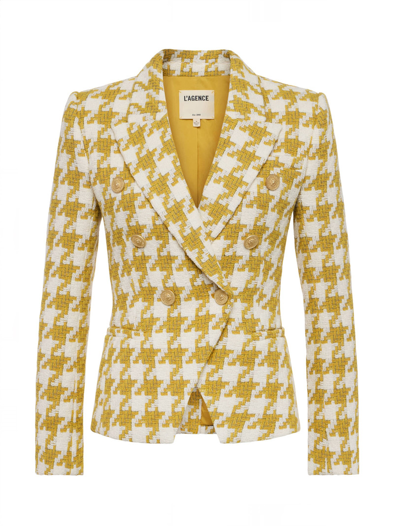 Marie Houndstooth Tweed Blazer 1