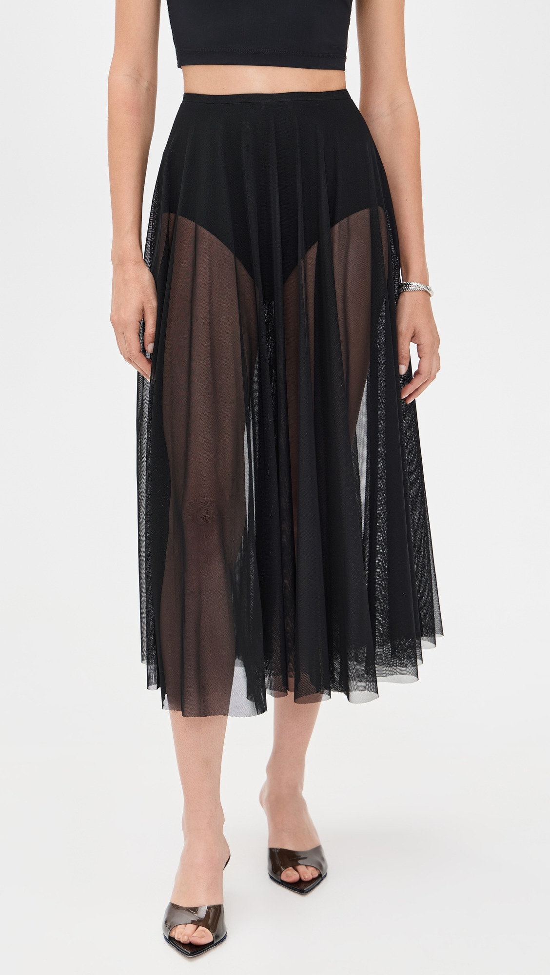 Flared Skirt To Midcalf with Panty - 6