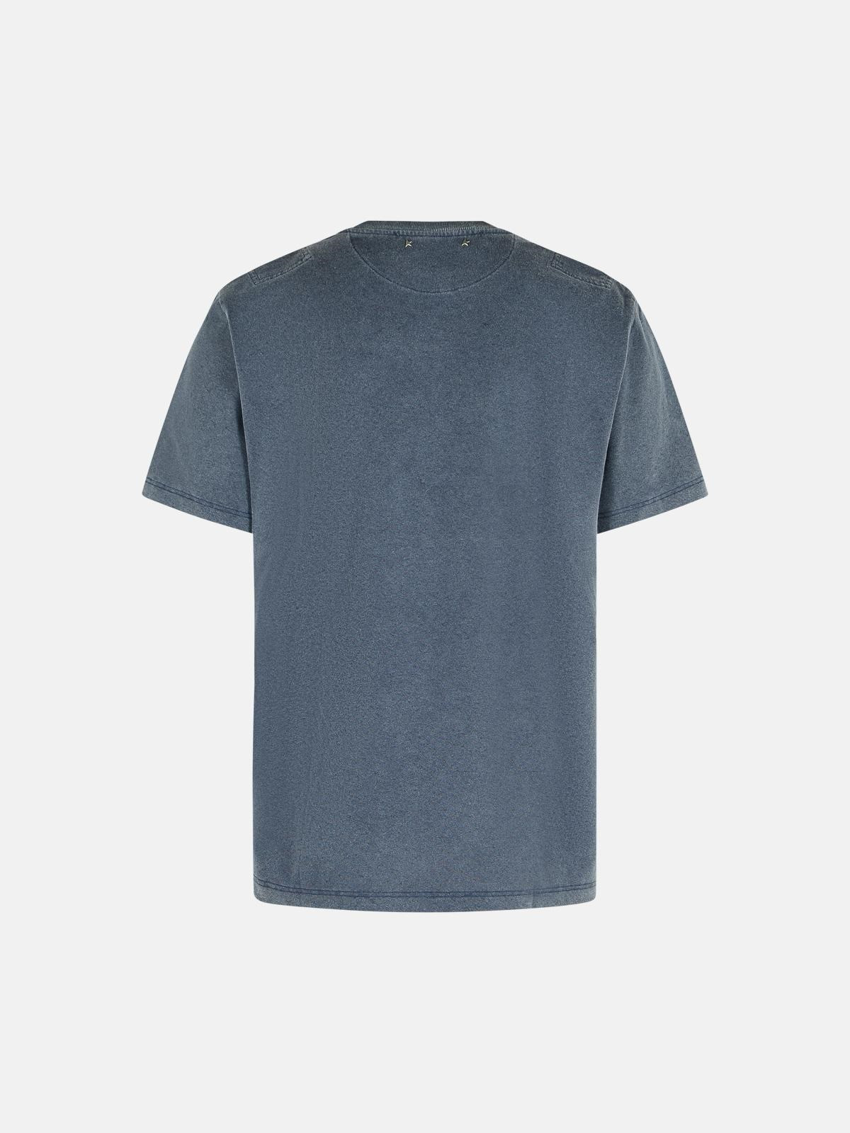 BLUE COTTON T-SHIRT - 3