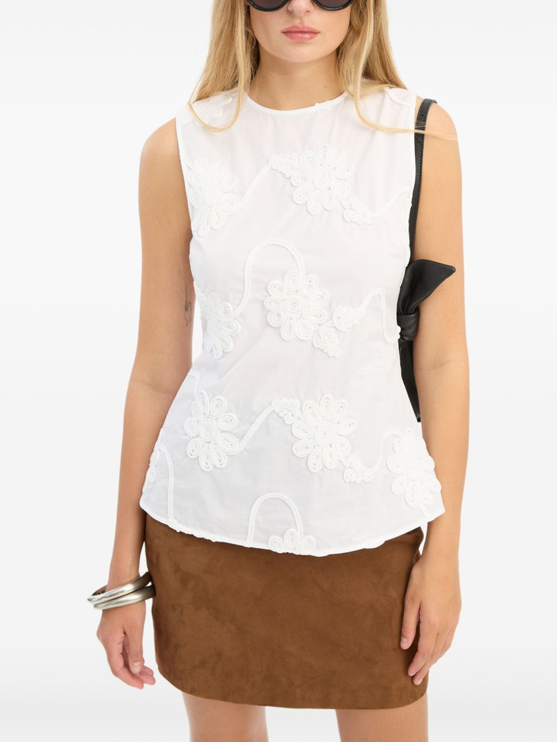 flower sleeveless blouse 4