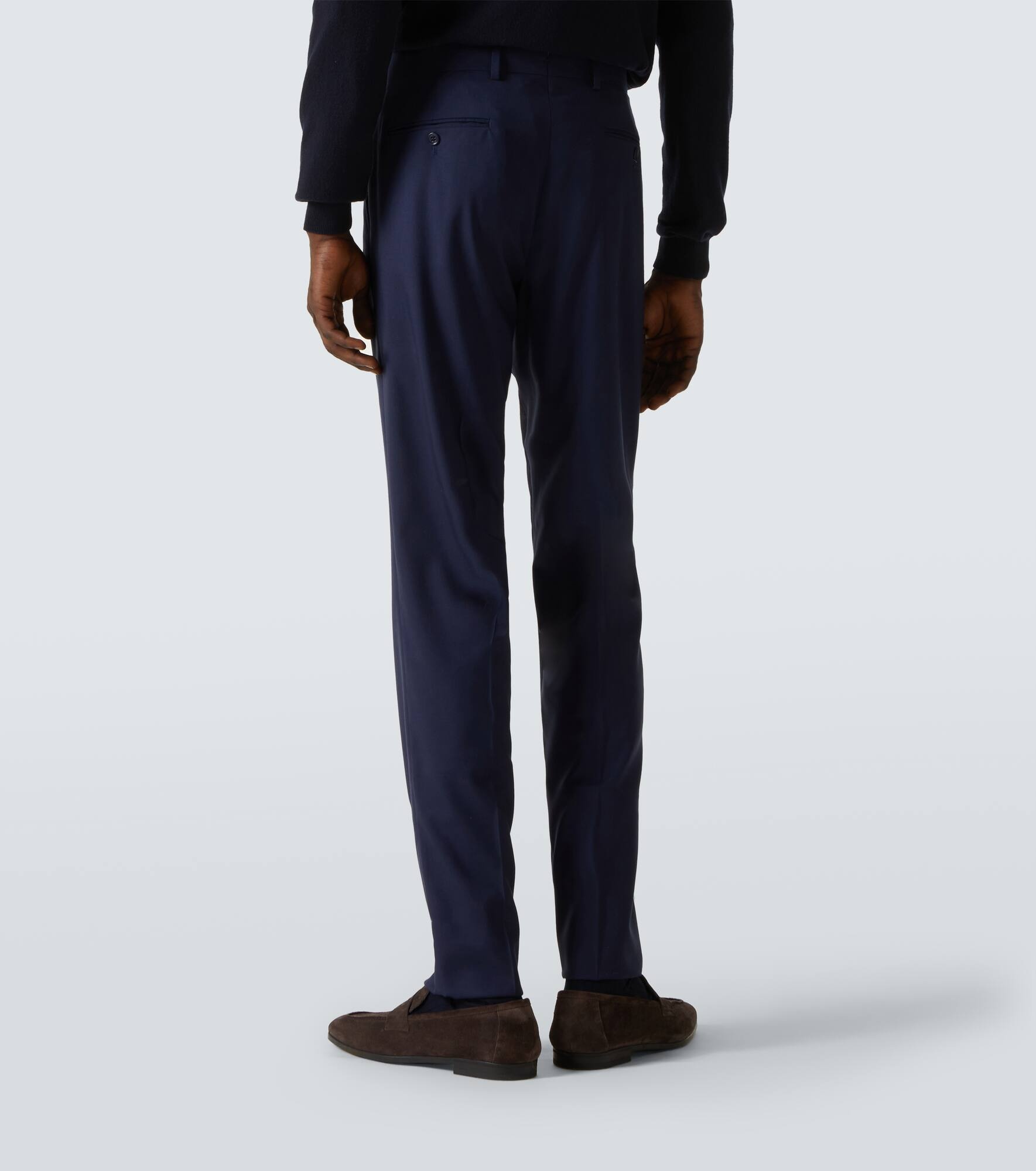 Gregory mid-rise wool chinos - 4