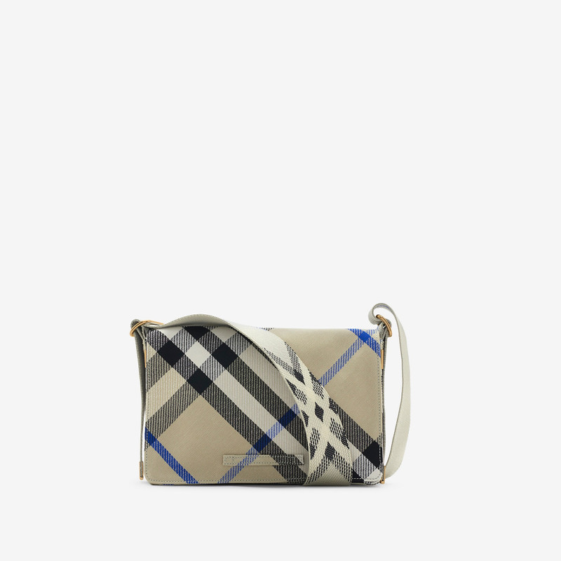 Check Trench Crossbody Bag 6