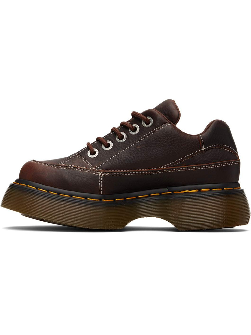 Dr. Martens Brown Buzz 5-Eye Grizzly Leather Derbys outlook
