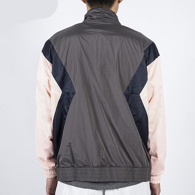 Air Jordan Flight Casual Sports Long Sleeve Stand Collar Jacket Grey/Pink AO0556-272 - 4