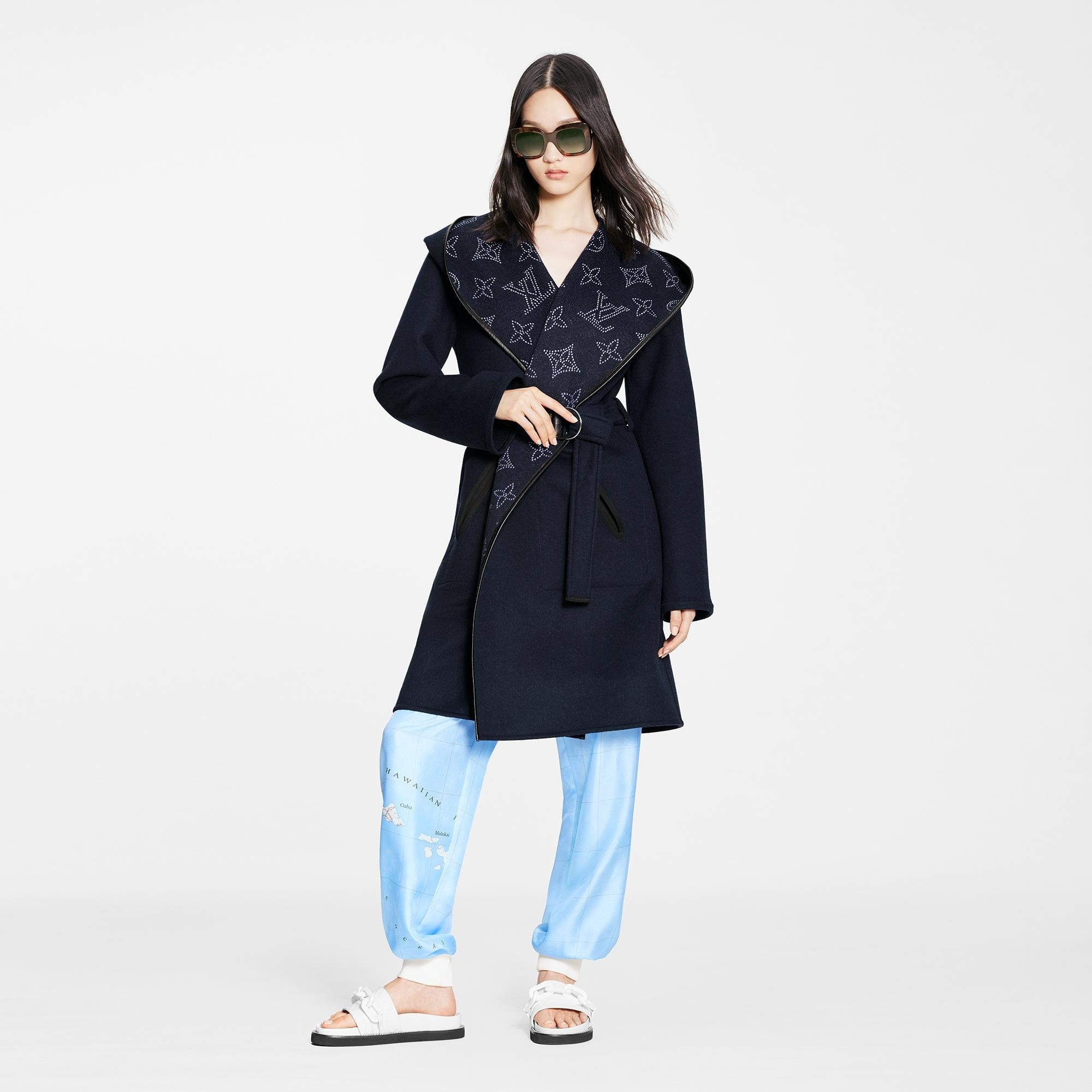 Reversible Mahina Monogram Wrap Coat - 2