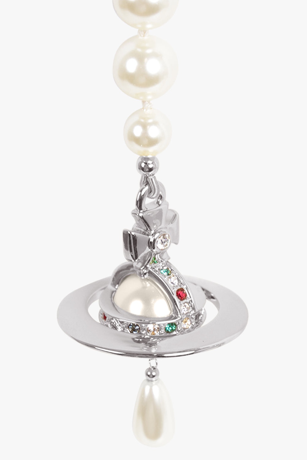BROKEN PEARL EARRINGS | WHITE/SILVER - 3