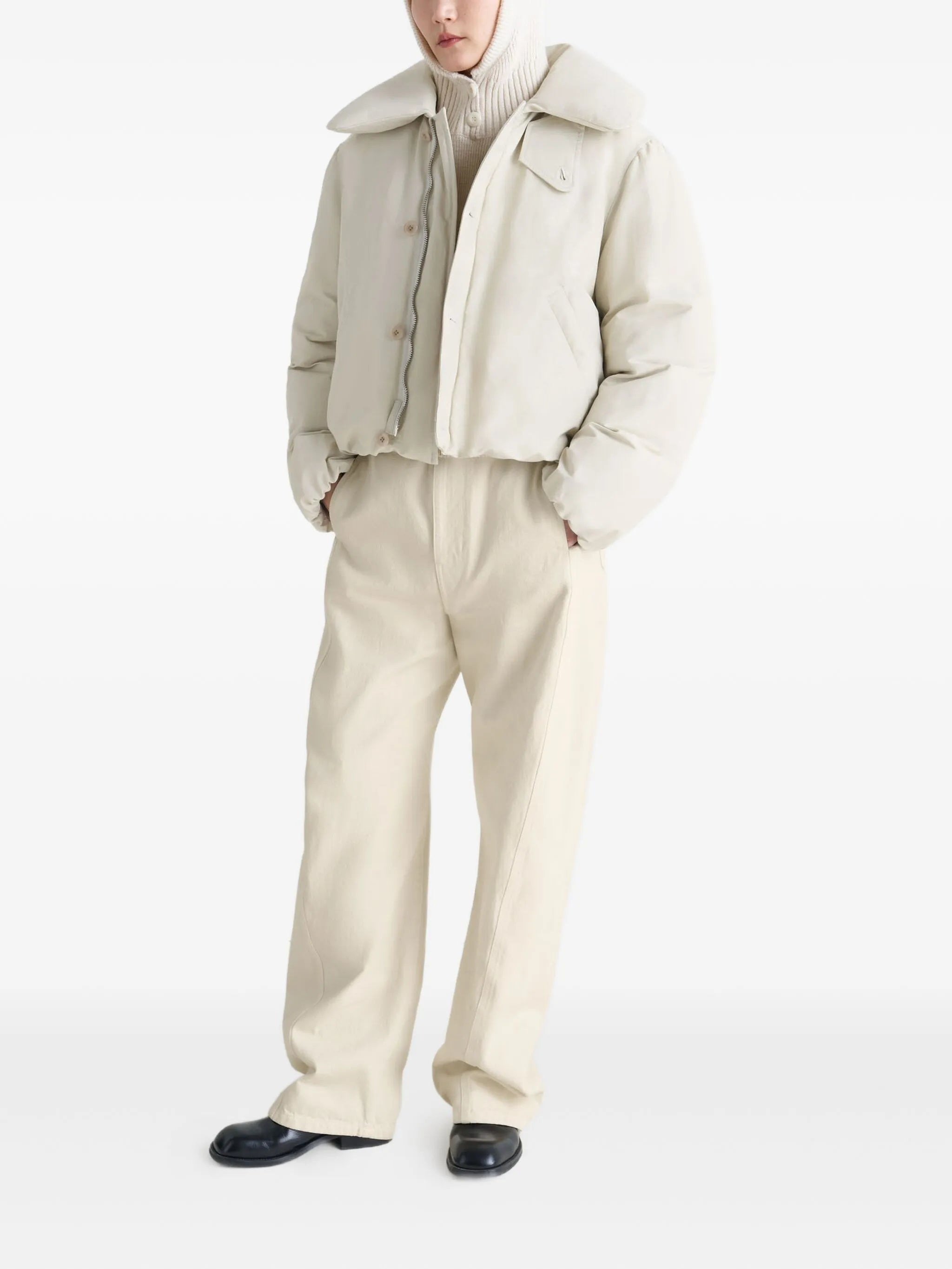 bubble-collar puffer jacket - 2