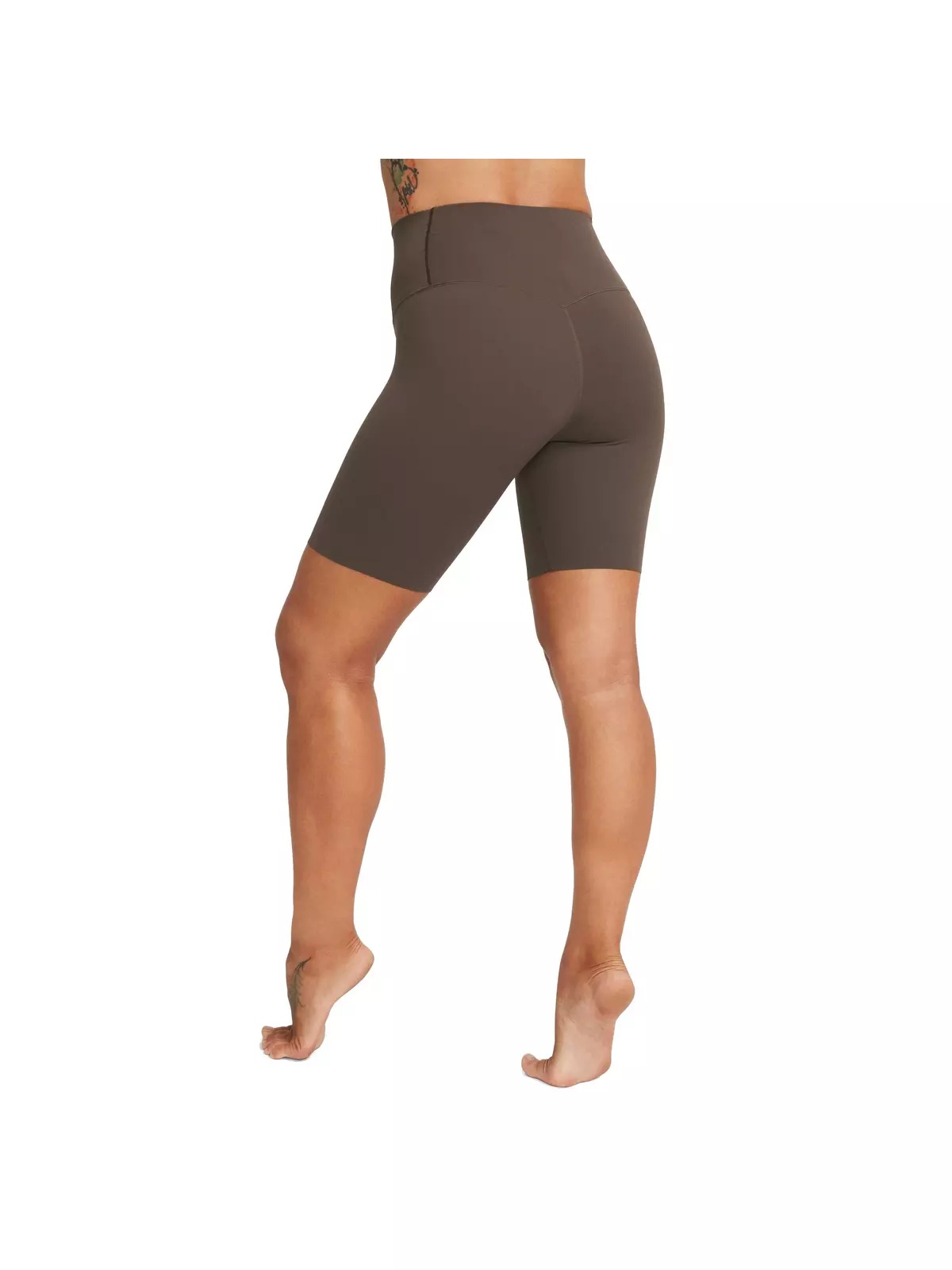 Women's Zenvy Gentle-Support High-Waisted 8" Biker Shorts - Brown - 2