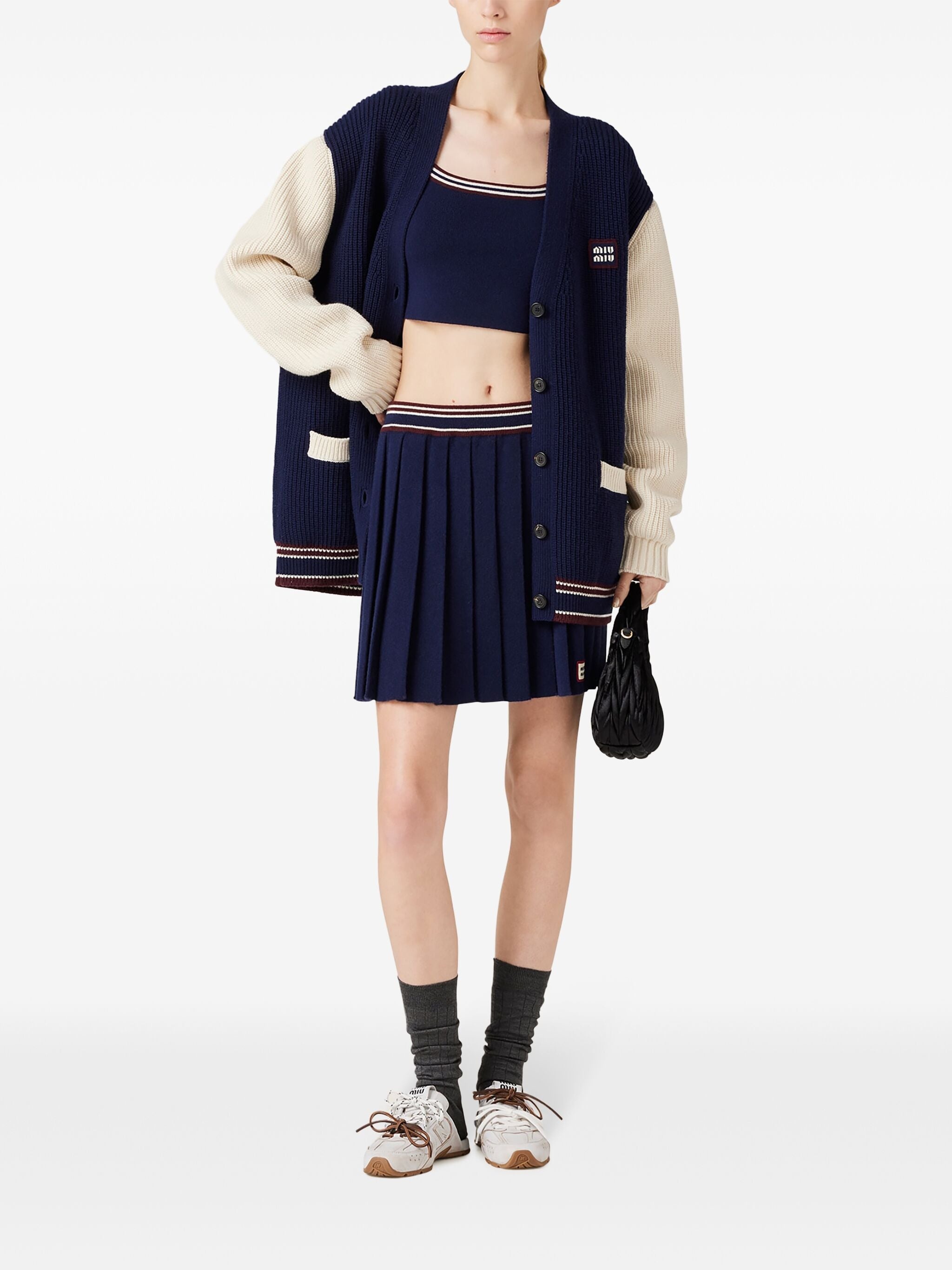 Pleated Mini Skirt - 3