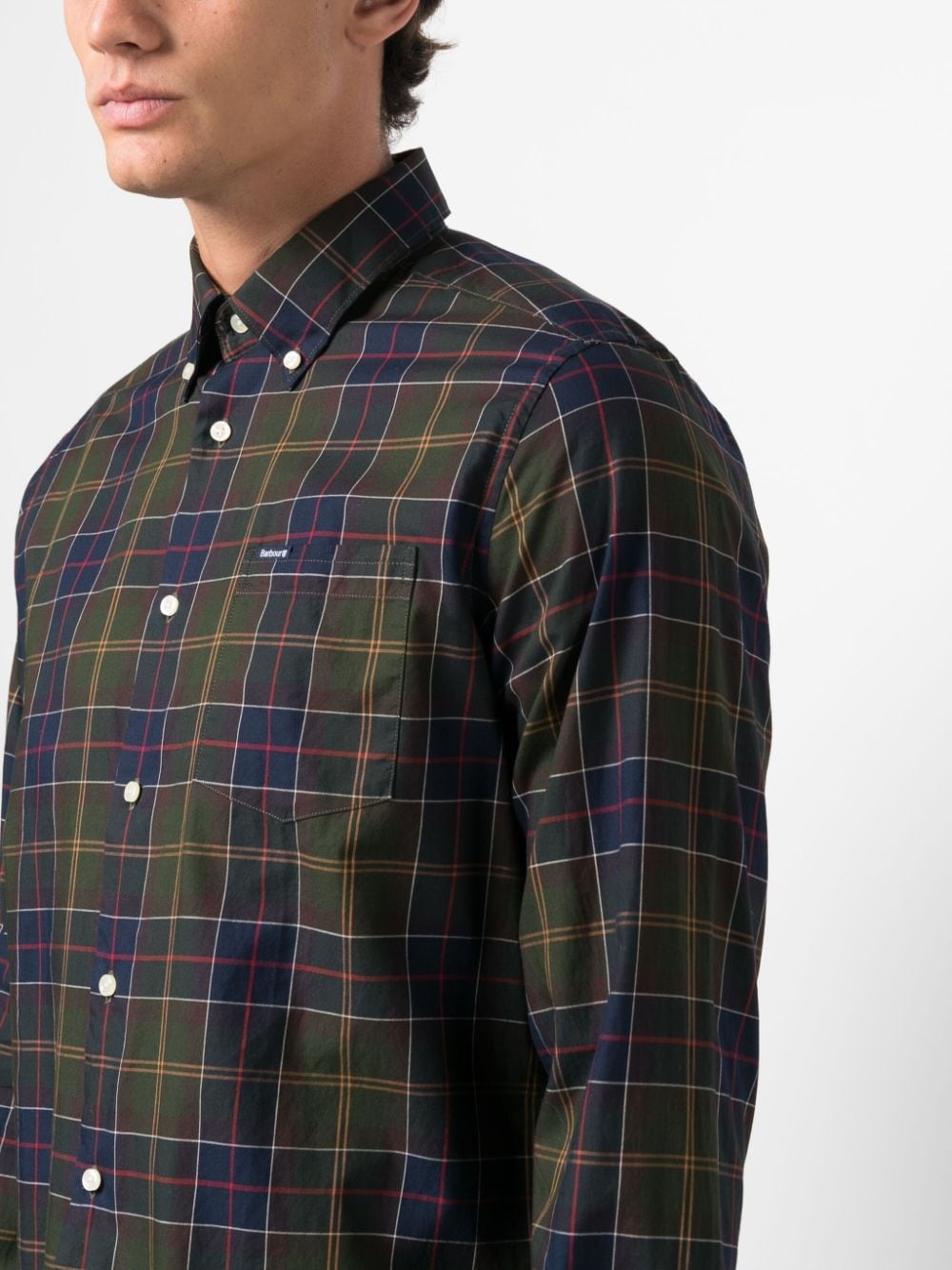 tartan-check cotton shirt - 5