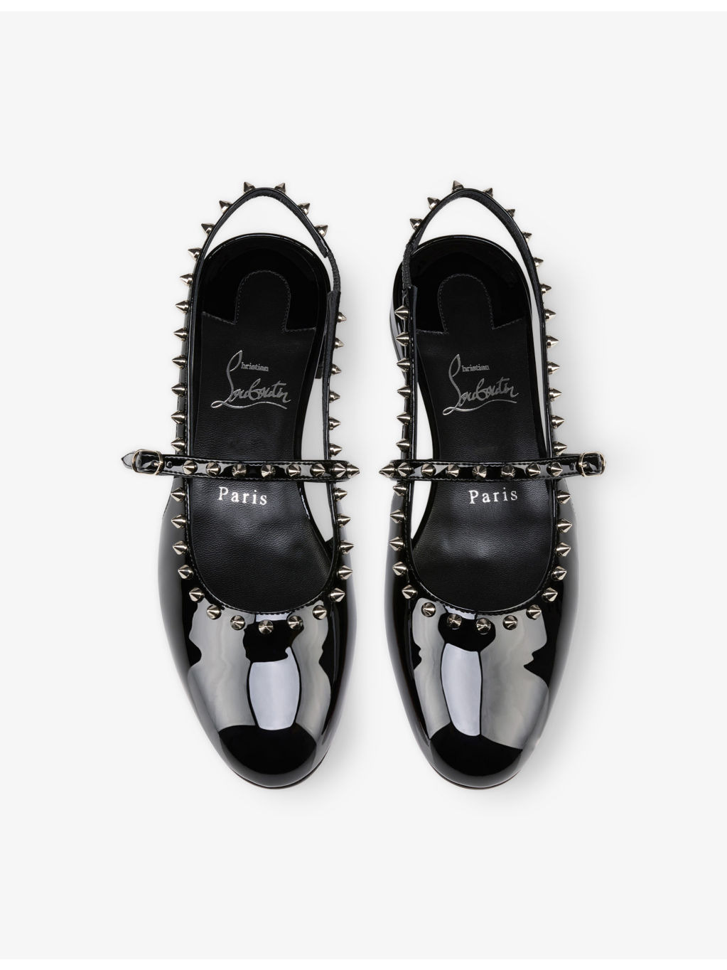 Sweet Janispikes Patent-Leather Ballerina Flats - 2