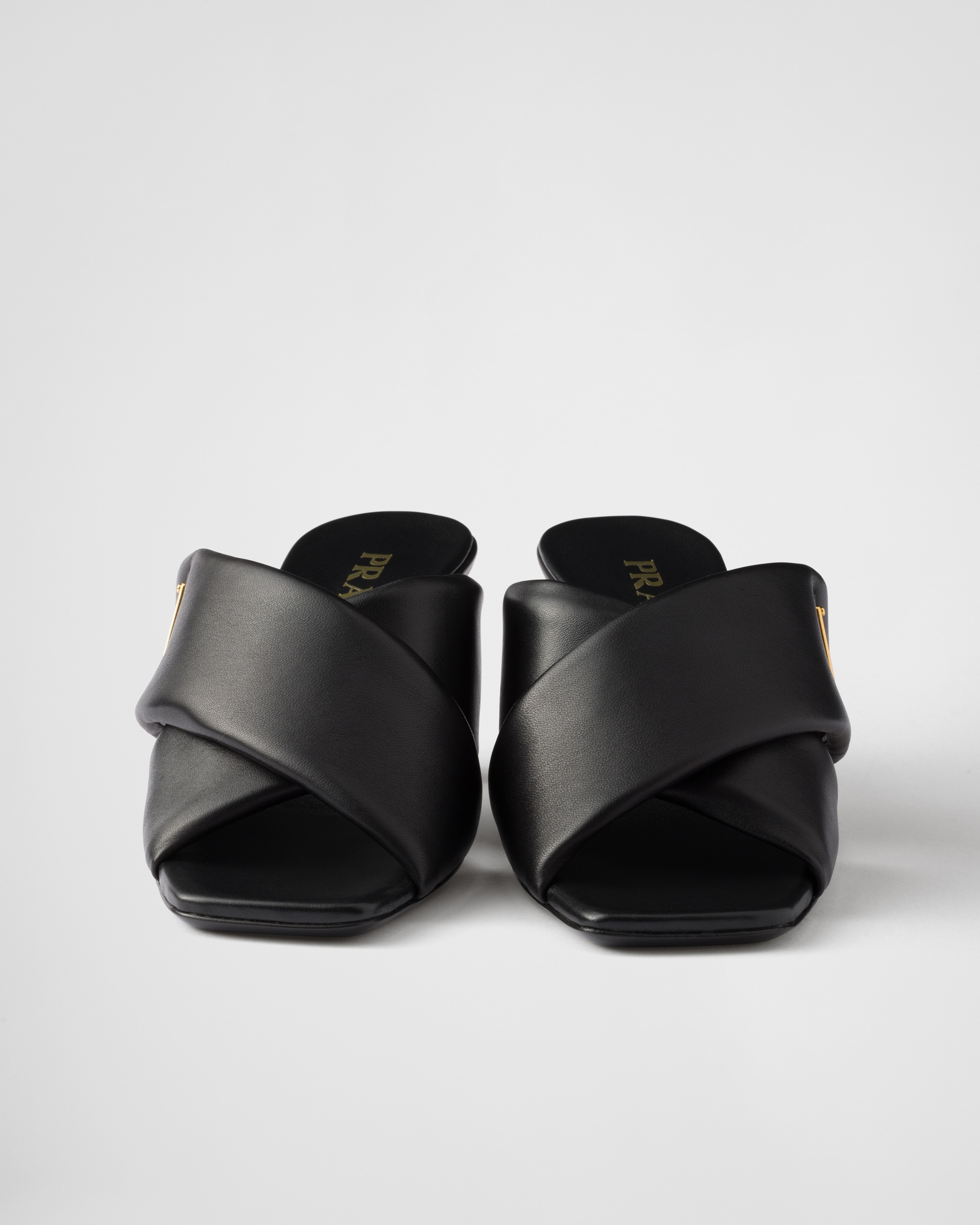 Padded nappa leather sandals - 5