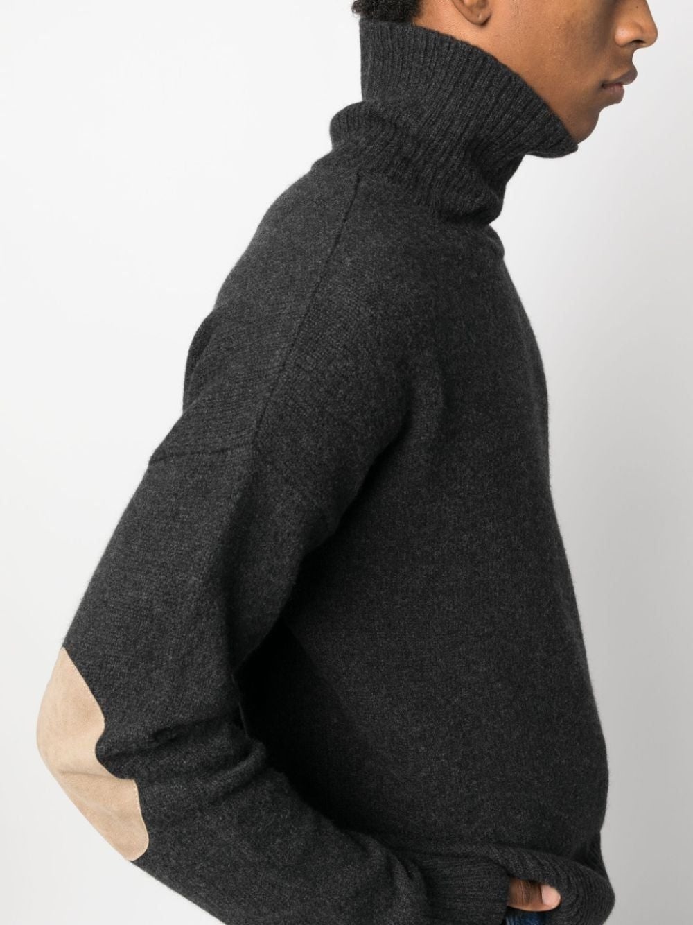 elbow-patches roll-neck jumper - 5