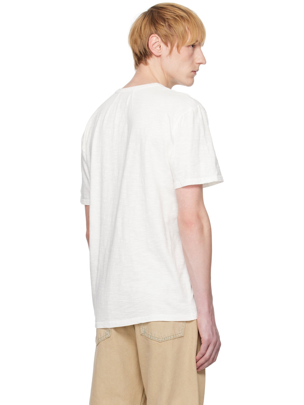 White Slub 'Lovers' T-shirt - 3