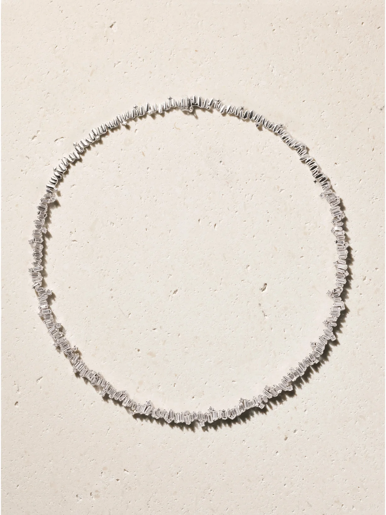 18-karat White Gold Diamond Necklace - 1