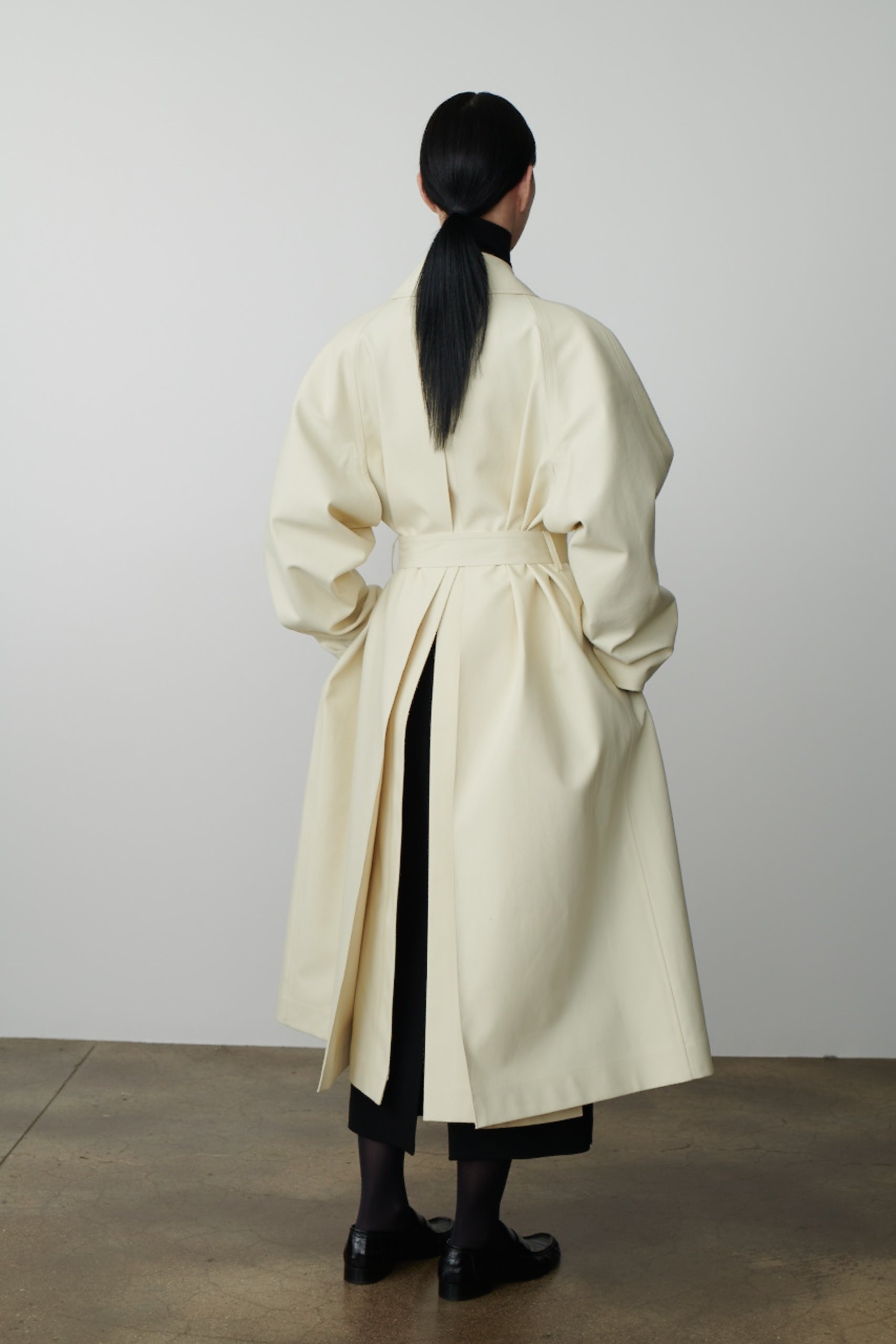 Maia Coat in Virgin Wool and Cotton - 4