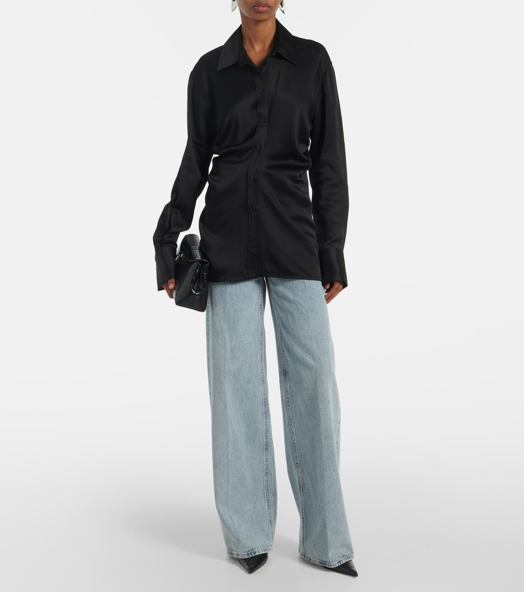 Slouch satin shirt - 2