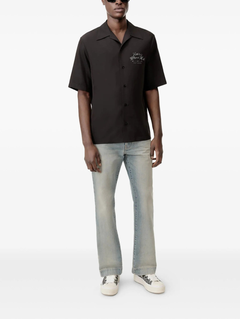 AMIRI Amiri Embroidered Short-sleeve Shirt outlook