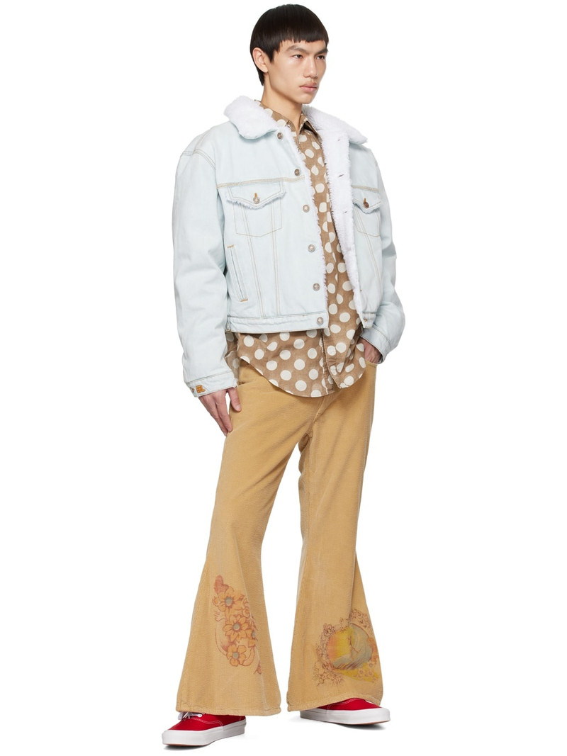 ERL Beige Polka Dot Shirt outlook