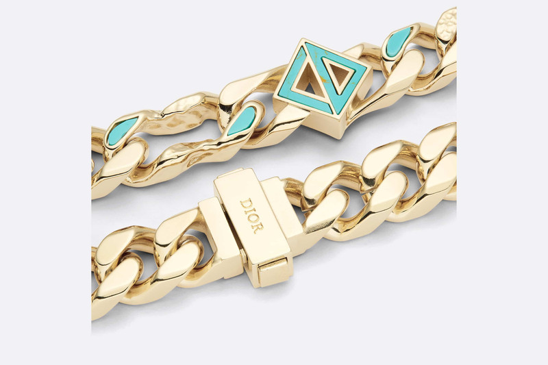 CD Diamond Chain Link Necklace 4