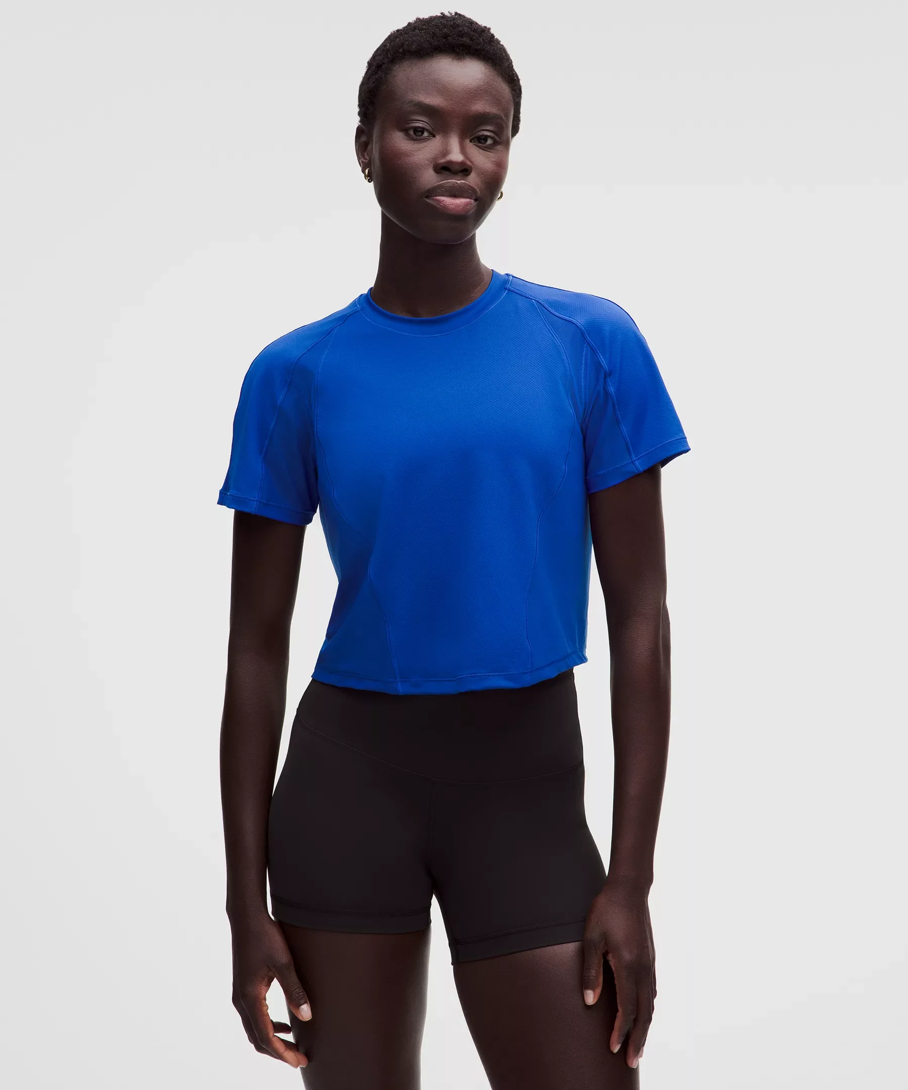 Mesh Panel Training Short-Sleeve Shirt - 1
