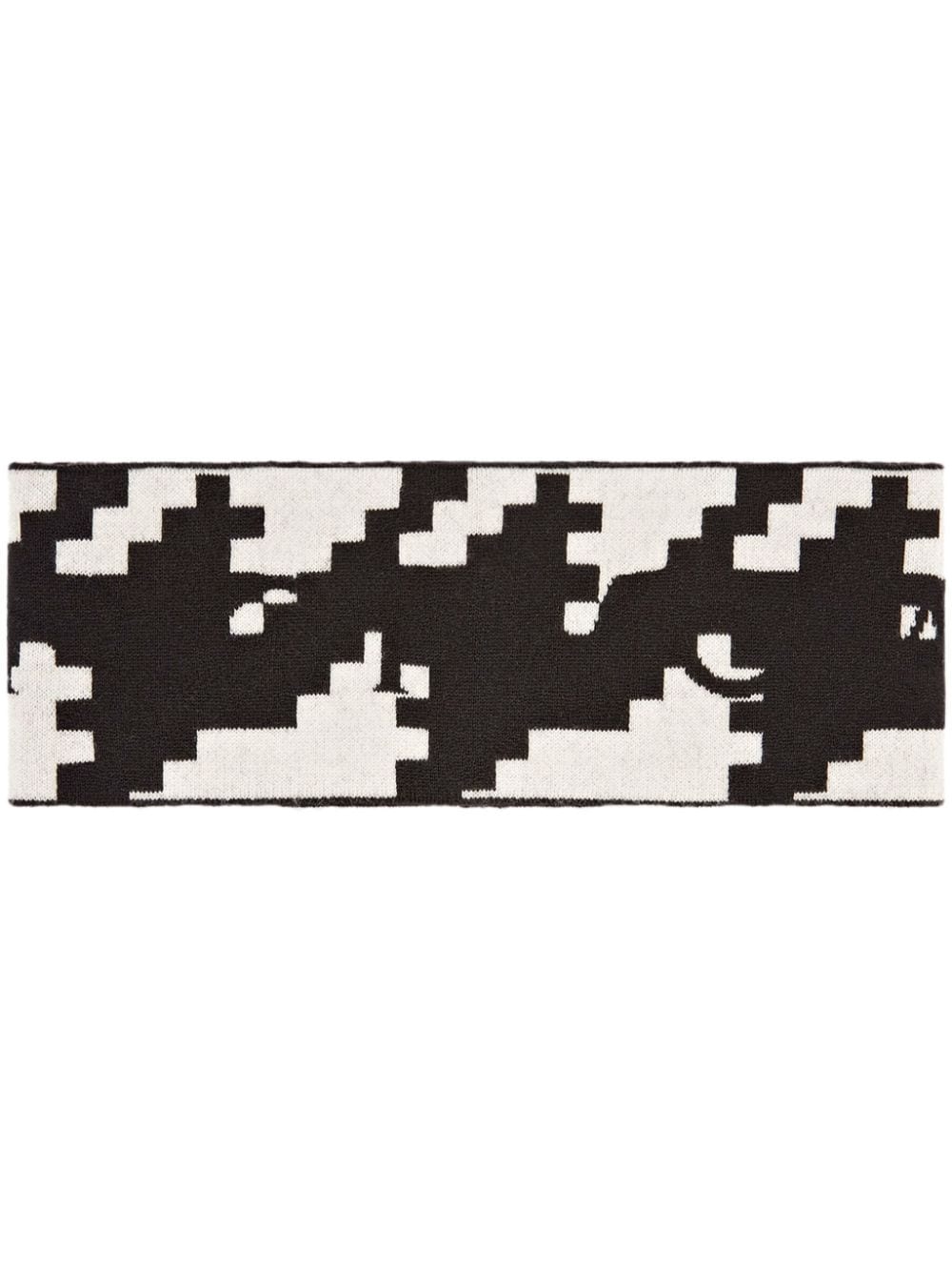 houndstooth-print logo head band - 1