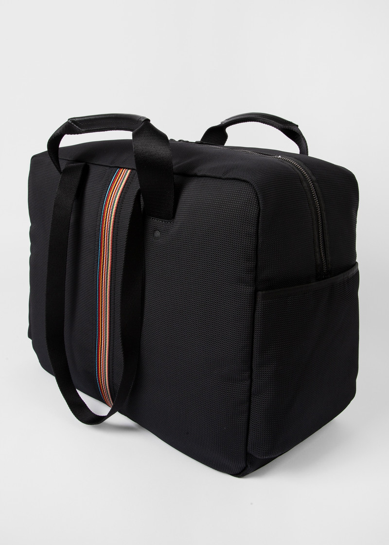 Paul Smith Black 'Signature Stripe' Holdall Bag outlook