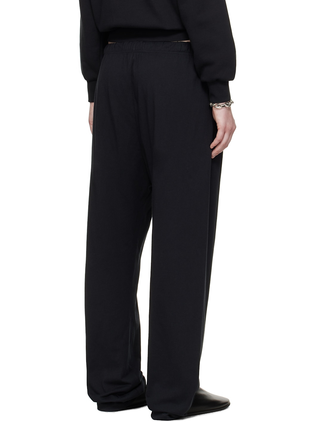 Black Relaxed Lounge Pants - 3