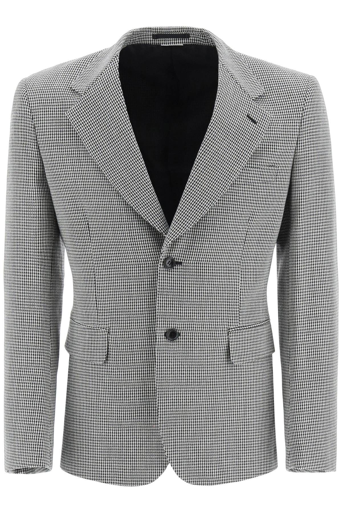 HOUNDSTOOTH SINGLE-BREASTED JACKET - 1