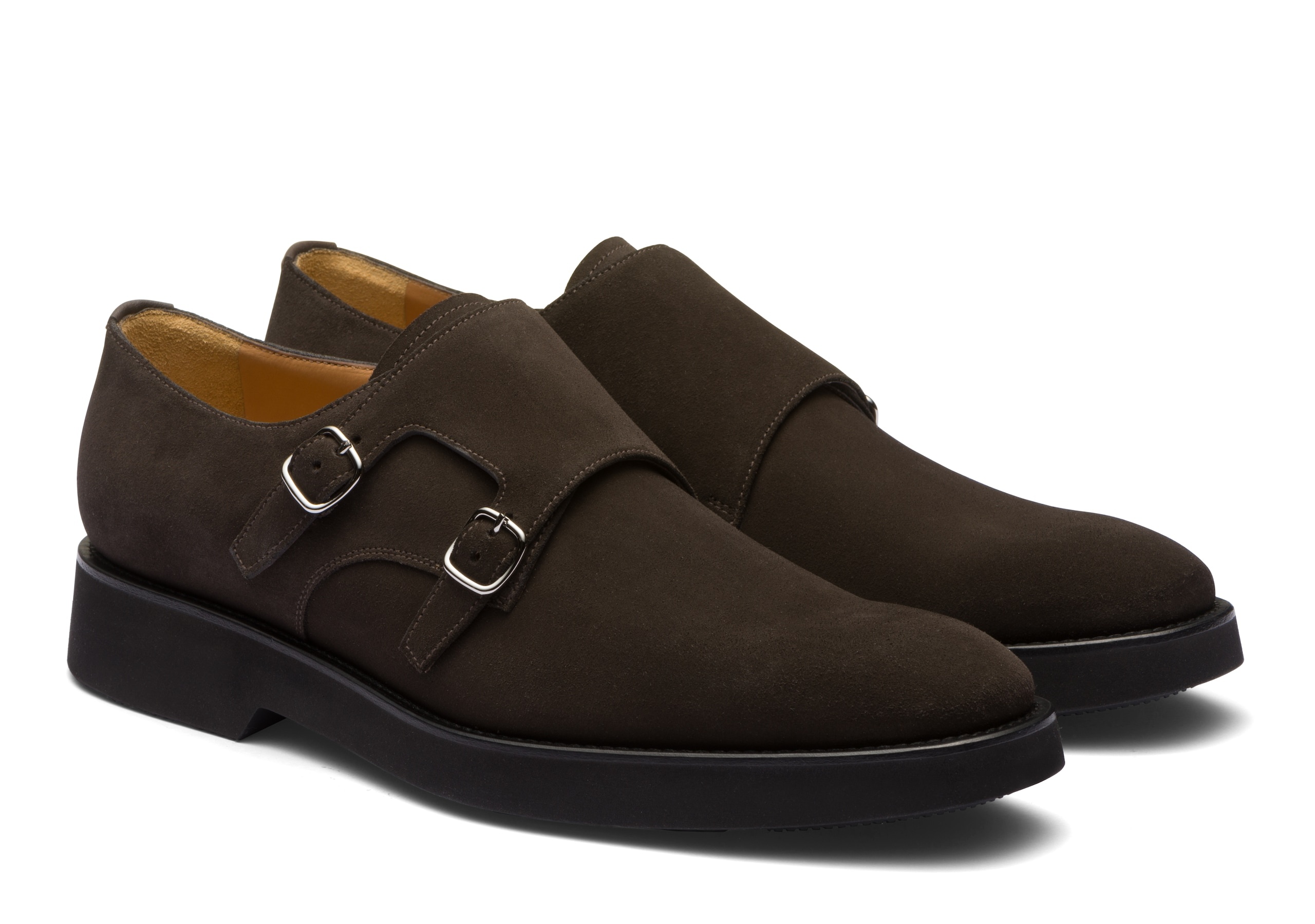 Cowes l
Soft Suede Leather Monk Strap Brown - 2