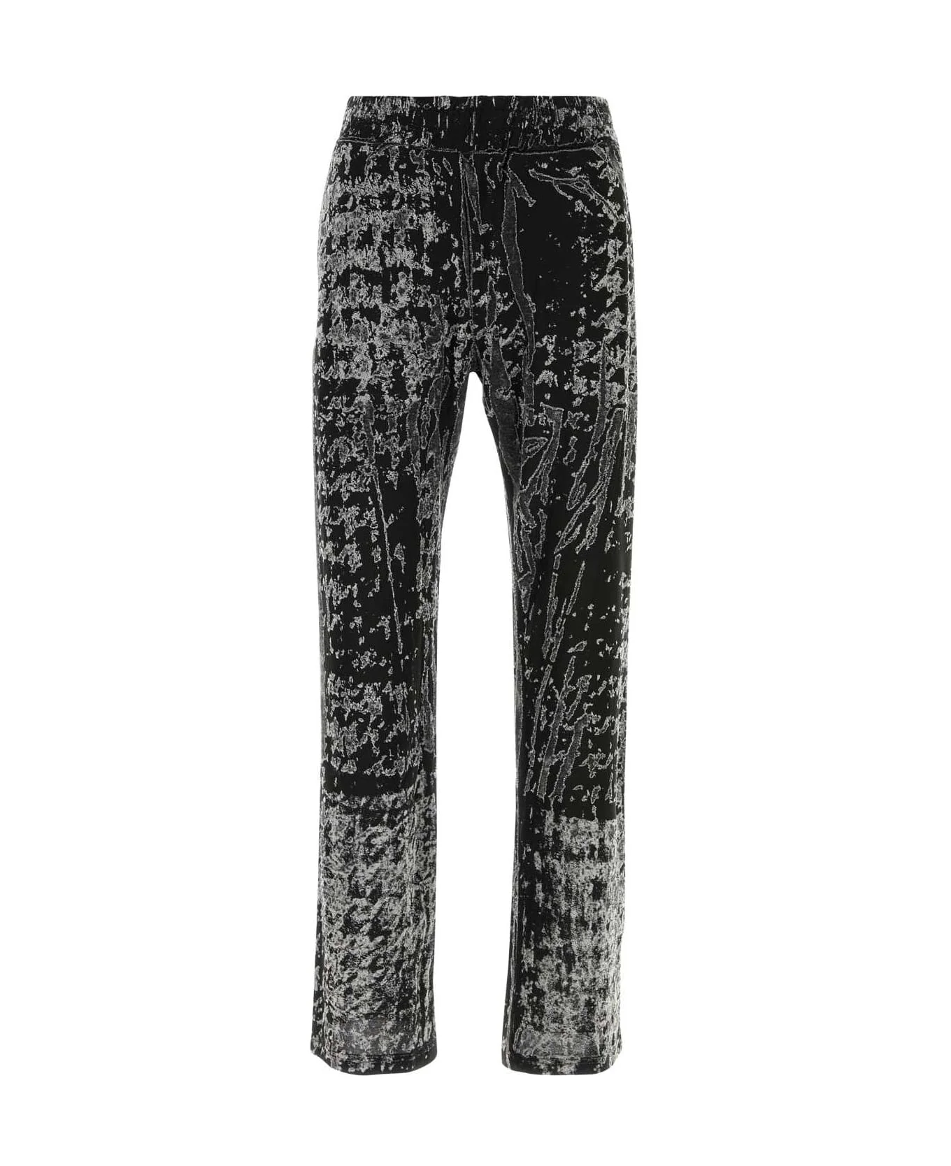 Embroidered Polyester Joggers - 1