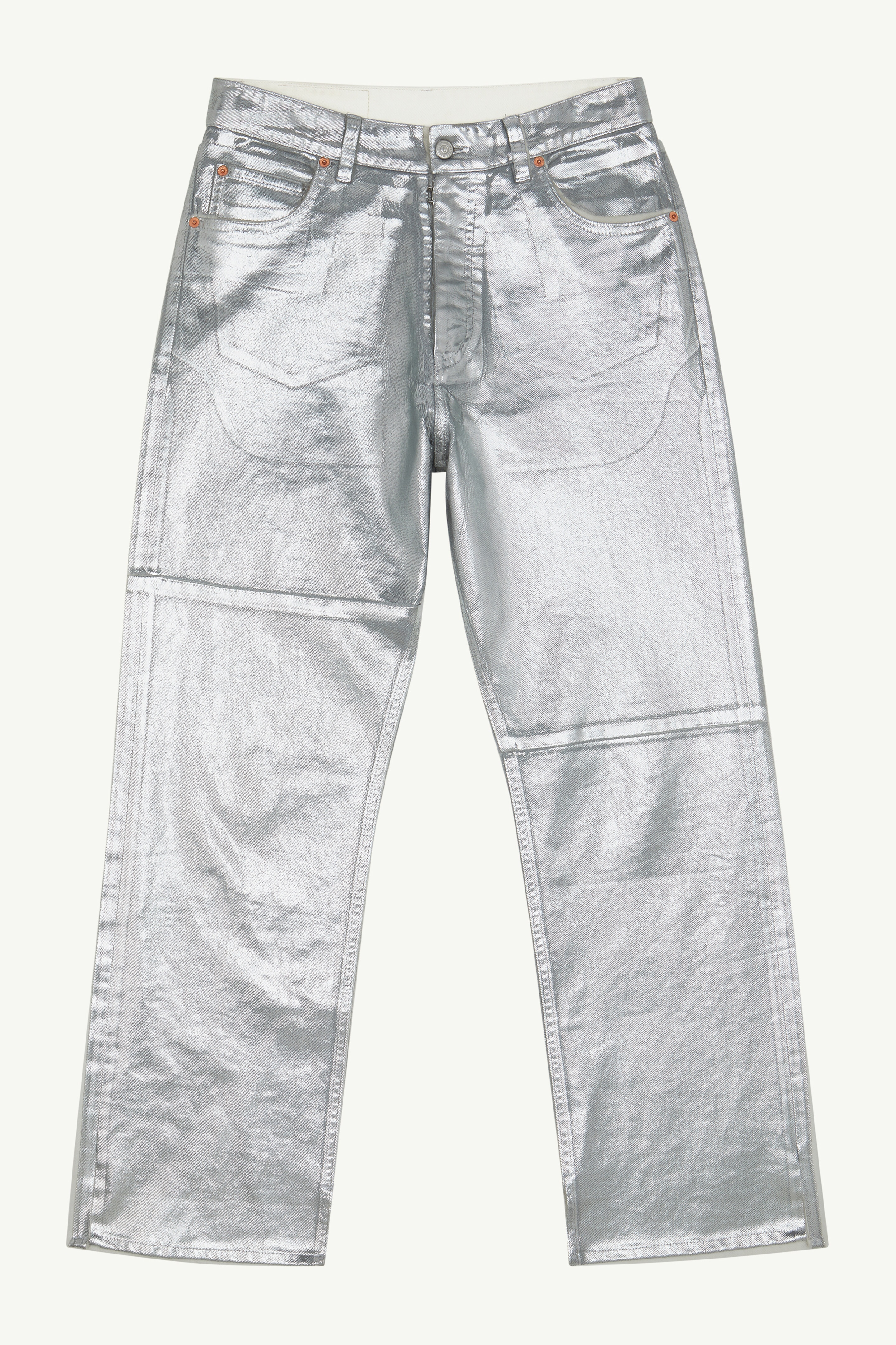 Foiled tapered jeans - 1