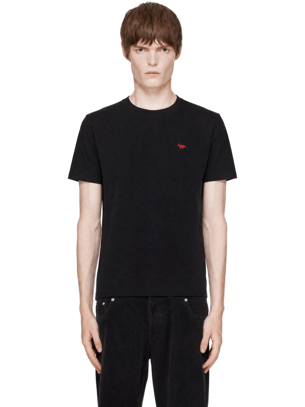 Black Red Profile Fox Comfort T-shirt - 1