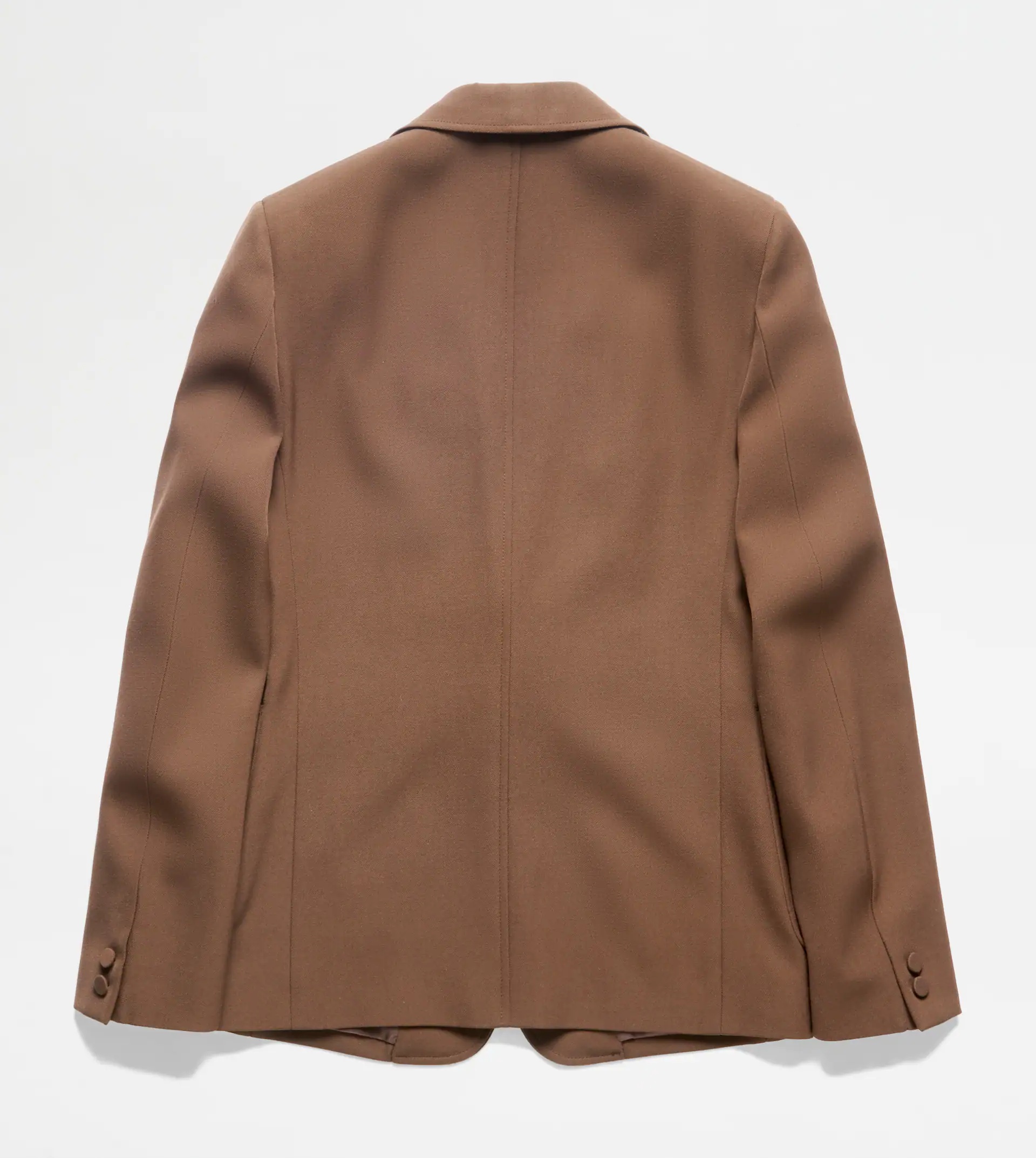 JACKET IN WOOL - BROWN - 6