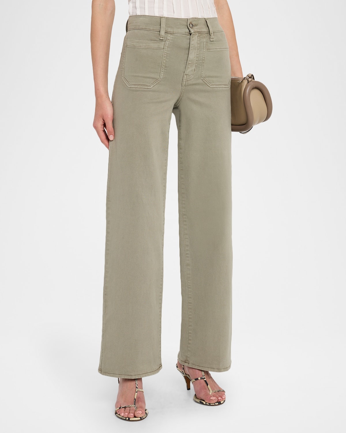 Le Slim Palazzo Modernist Pocket Jeans - 4