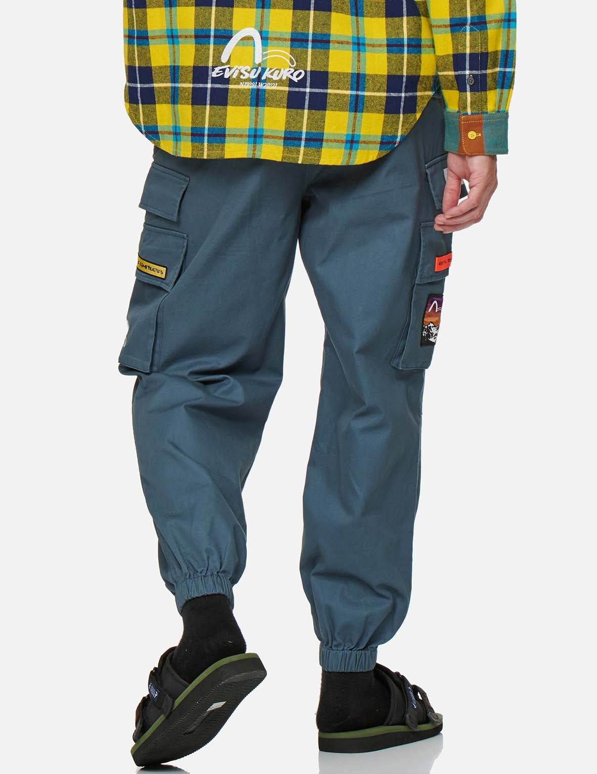 Logo and Seagull Embroidered Cargo Pants - 3