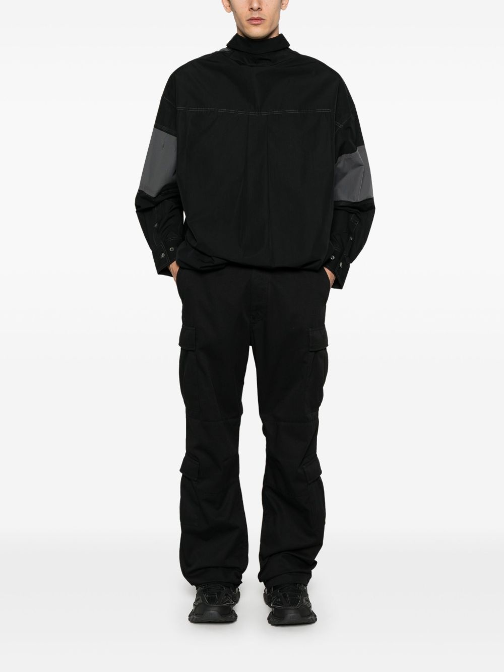 logo-embroidered cargo pants - 3